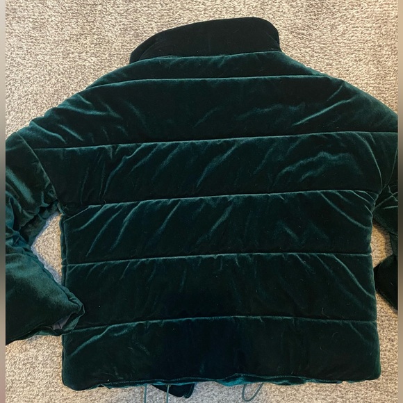 NWOT puffer velour jacket - Picture 3 of 4